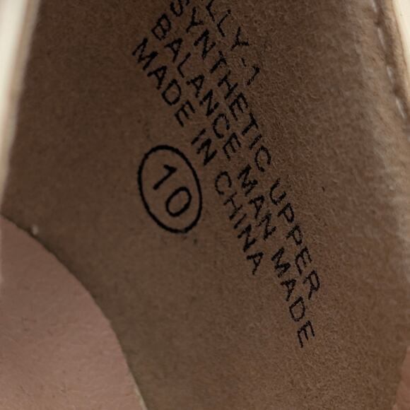 Chase & Chloe Mary Jane Platform Pump Square Toe Women's Beige Size US10 EU40.5 - Picture 7 of 12